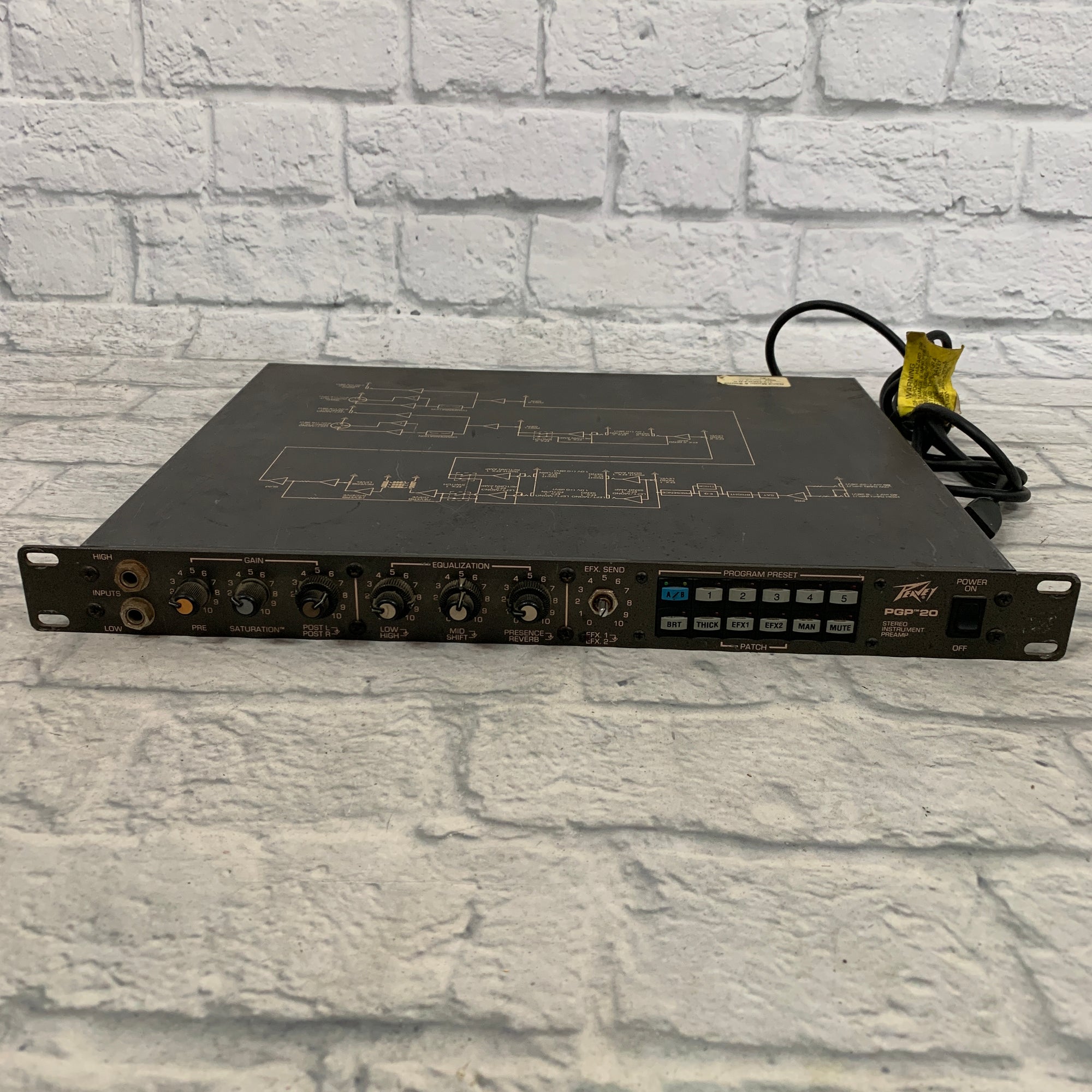 Peavey PGP 20 Stereo Instrument Preamp Missing Effect Send Knob