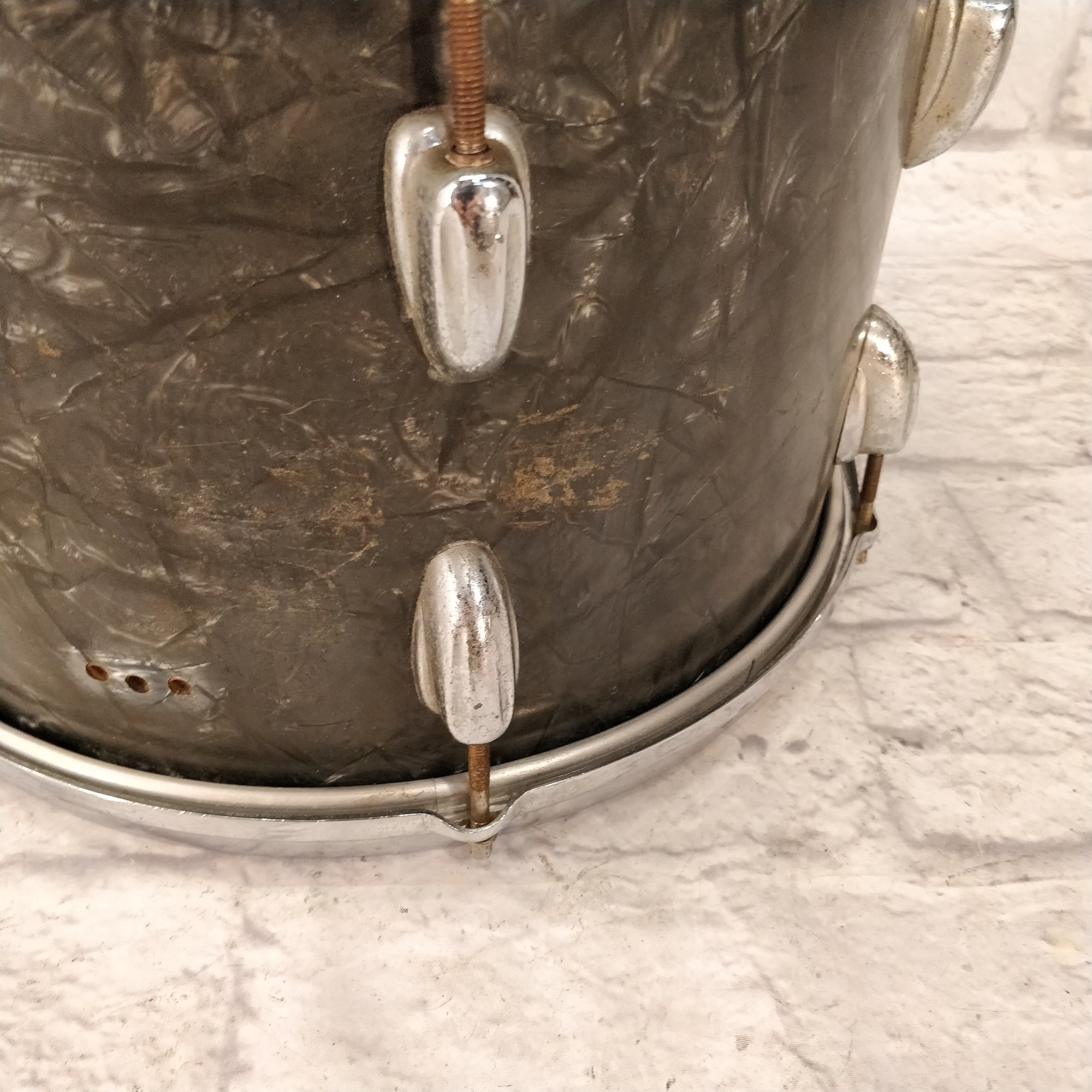Vintage 1959 Slingerland Rack Tom 13x9 Black Diamond Pearl