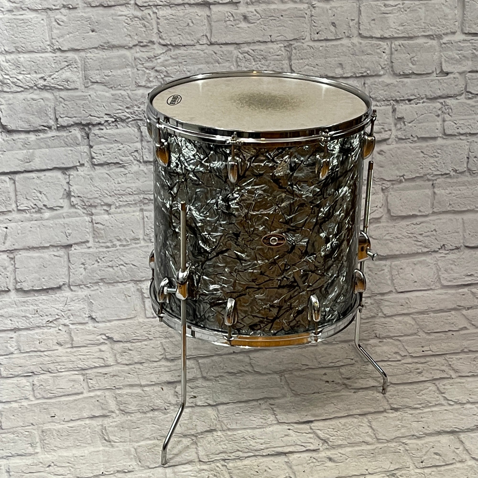 Vintage Slingerland 16 x 16 Black Diamond Floor Tom