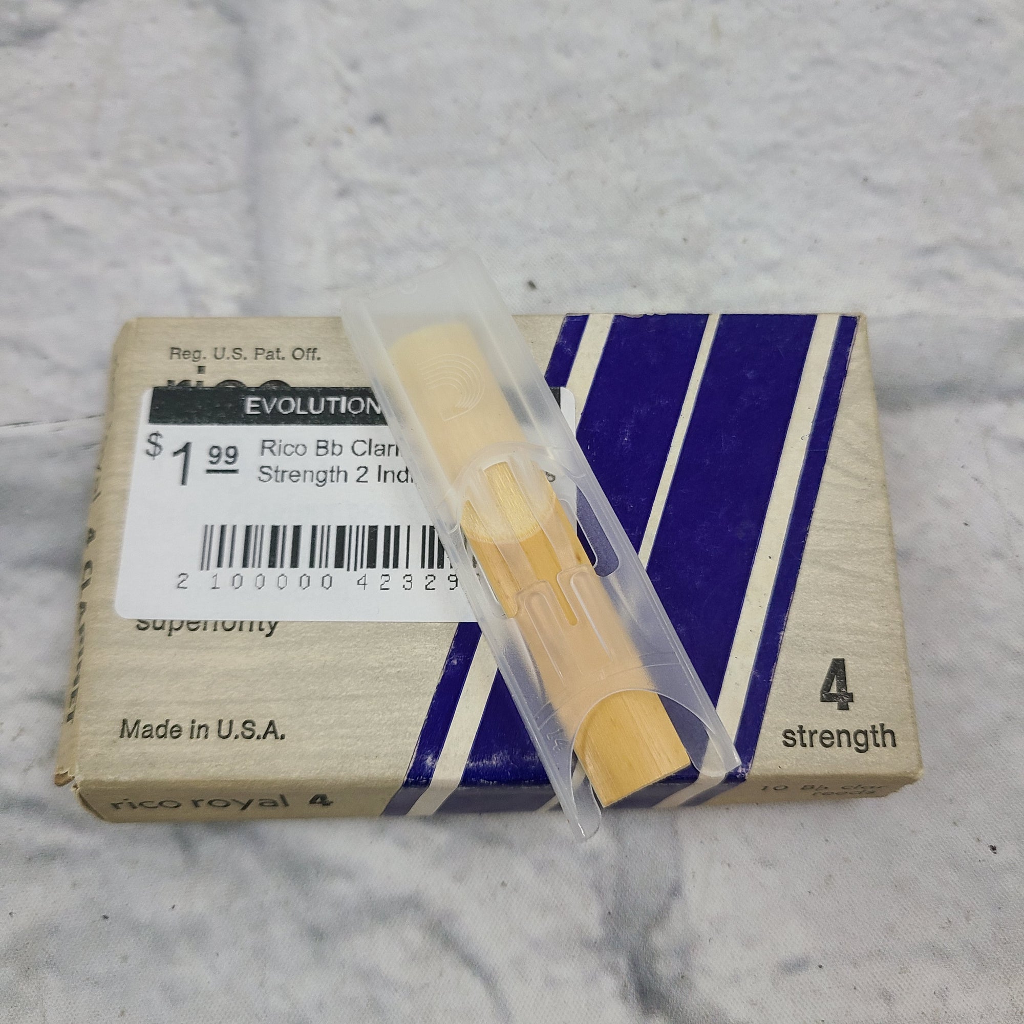 Rico Bb Clarinet Reeds Strength 2 Individual Reeds