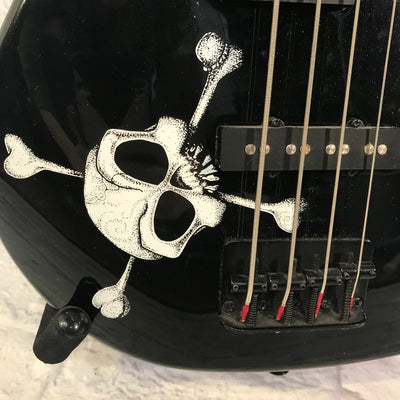Squier MB-4 Skull and Crossbones 4 String Bass