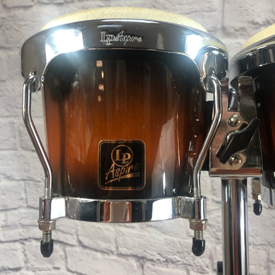 LP Aspire Bongos with Pearl Bongo Stand