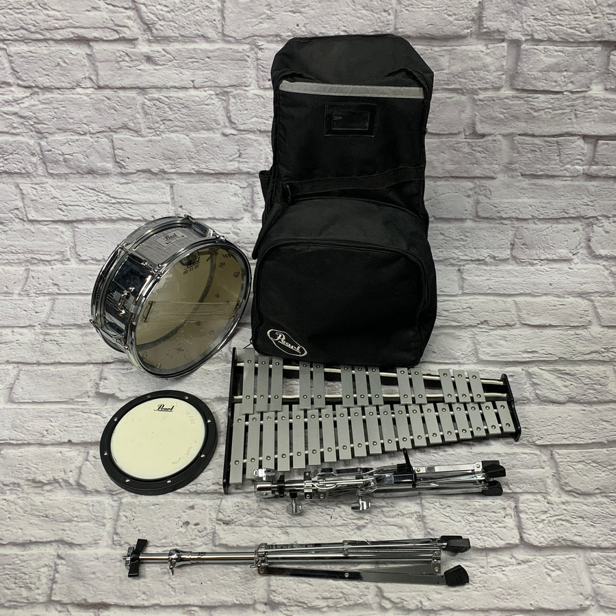 Pearl Student Snare & Bell Kit w/ Rolling Case