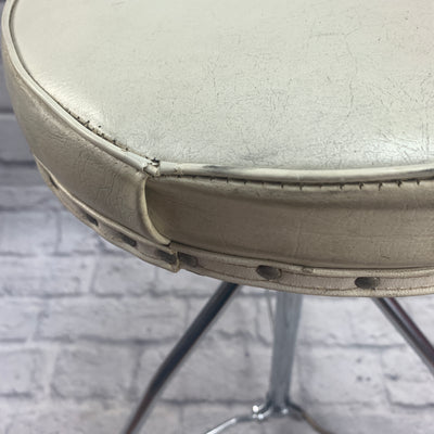 Vintage Slingerland White Drum Throne