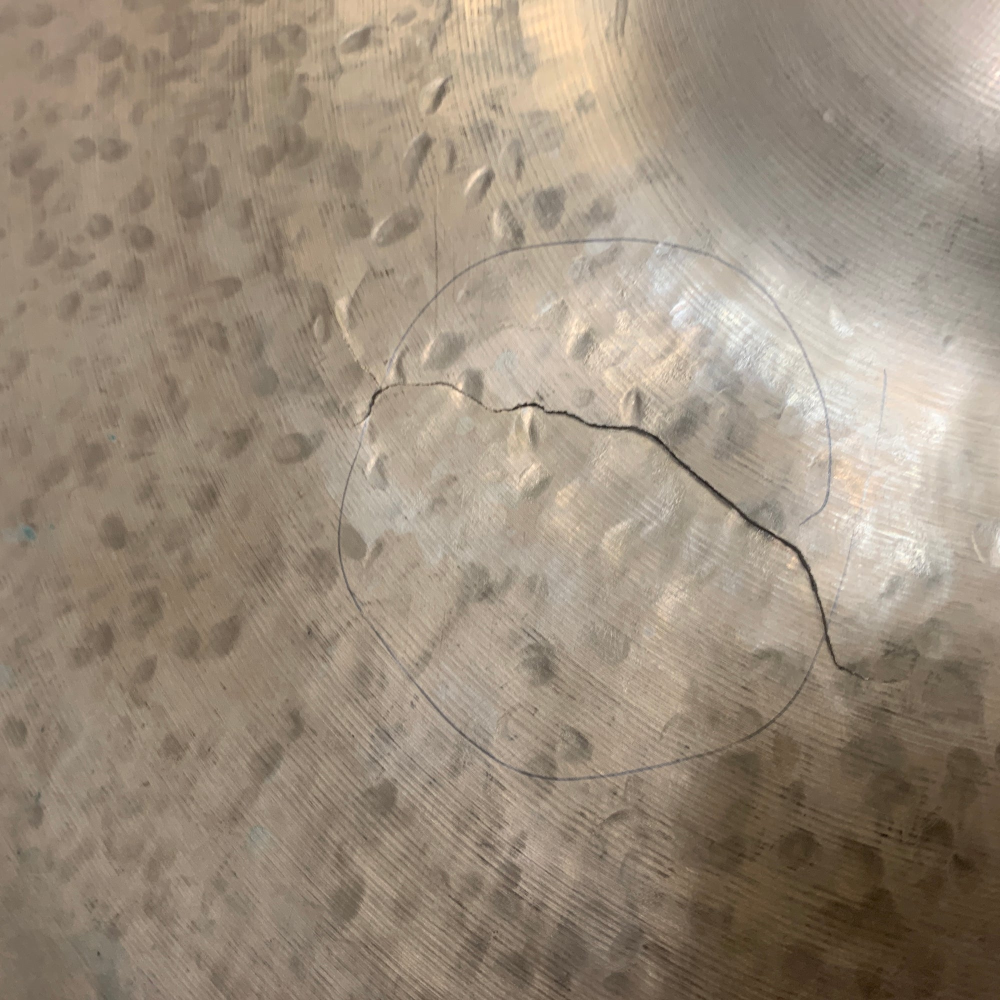 Paiste Prototype  24" CRACKED Ride Cymbal AS IS
