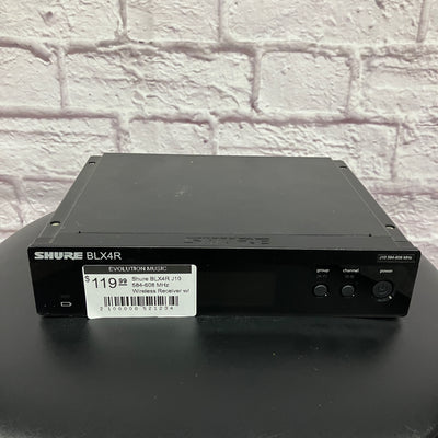 Shure BLX4R J10 584-608 MHz Wireless Receiver w/ pwr supply