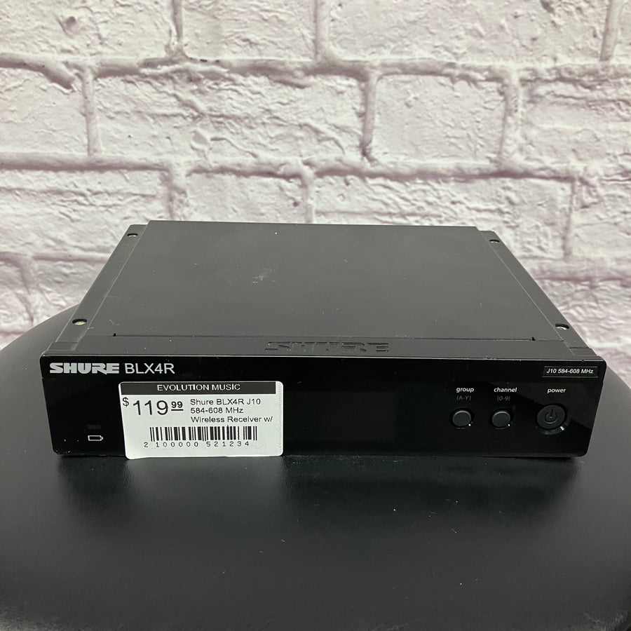 Shure BLX4R J10 584-608 MHz Wireless Receiver w/ pwr supply
