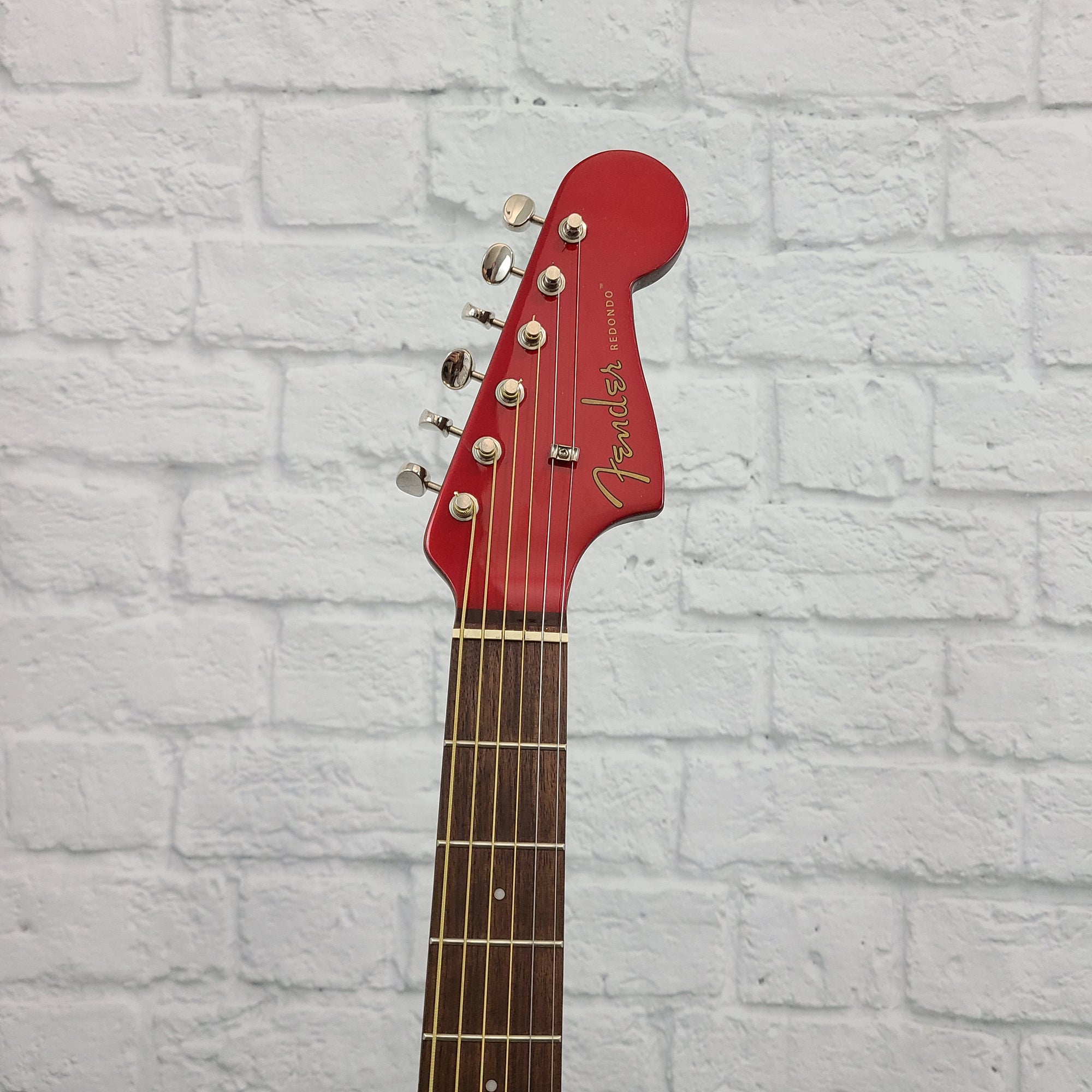 Fender Redondo Player Acoustic - Candy Apple Red