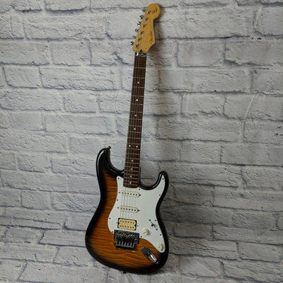 Fender Squier Series Floyd Rose Standard Foto Flame Strat w/ case