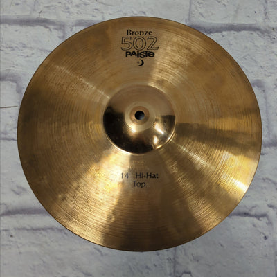 Paiste 502 Bronze 14 Hi Hat Cymbal Pair