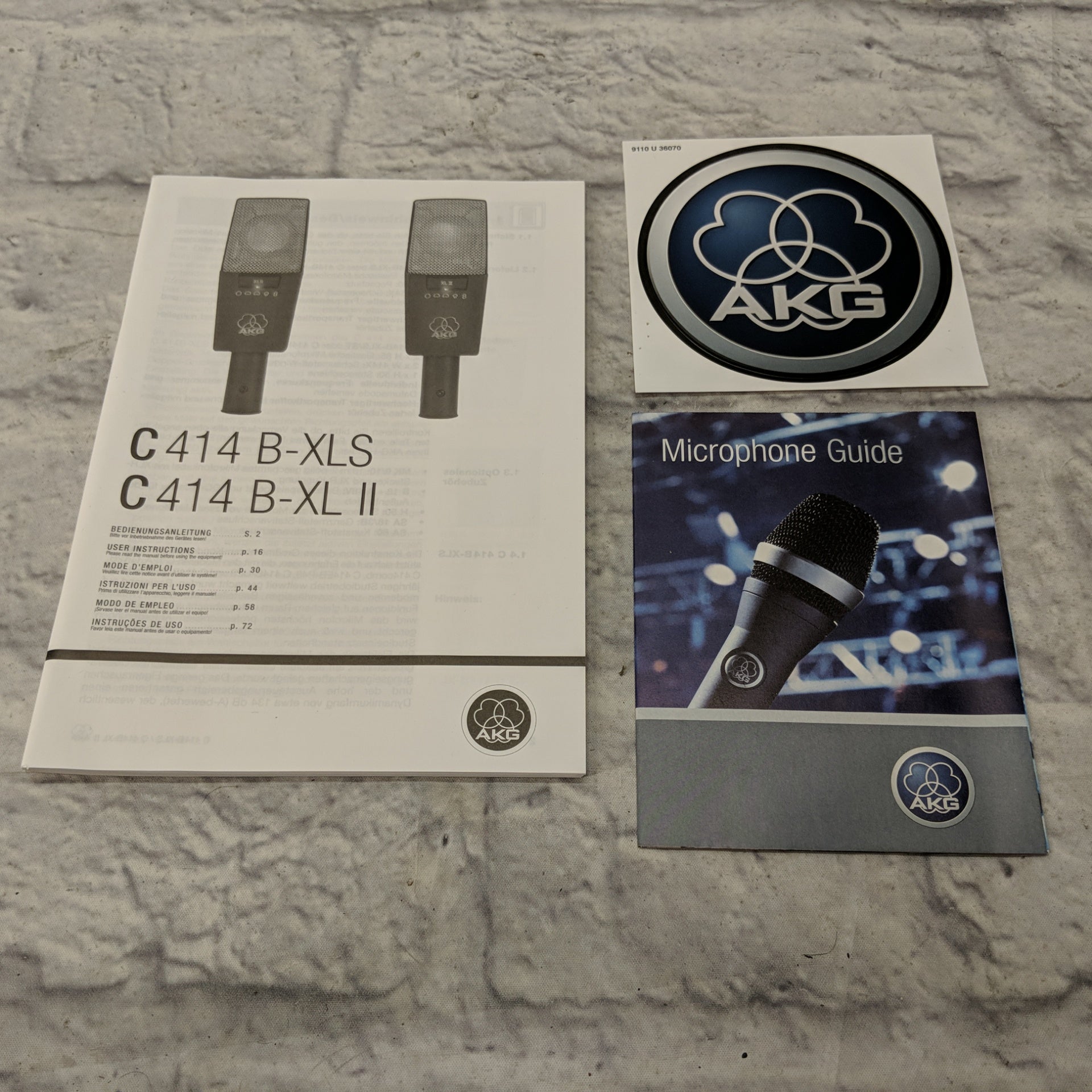 AKG C414 B XLS/ST Matched Stereo Pair Condenser Microphones - Unused and Unopened