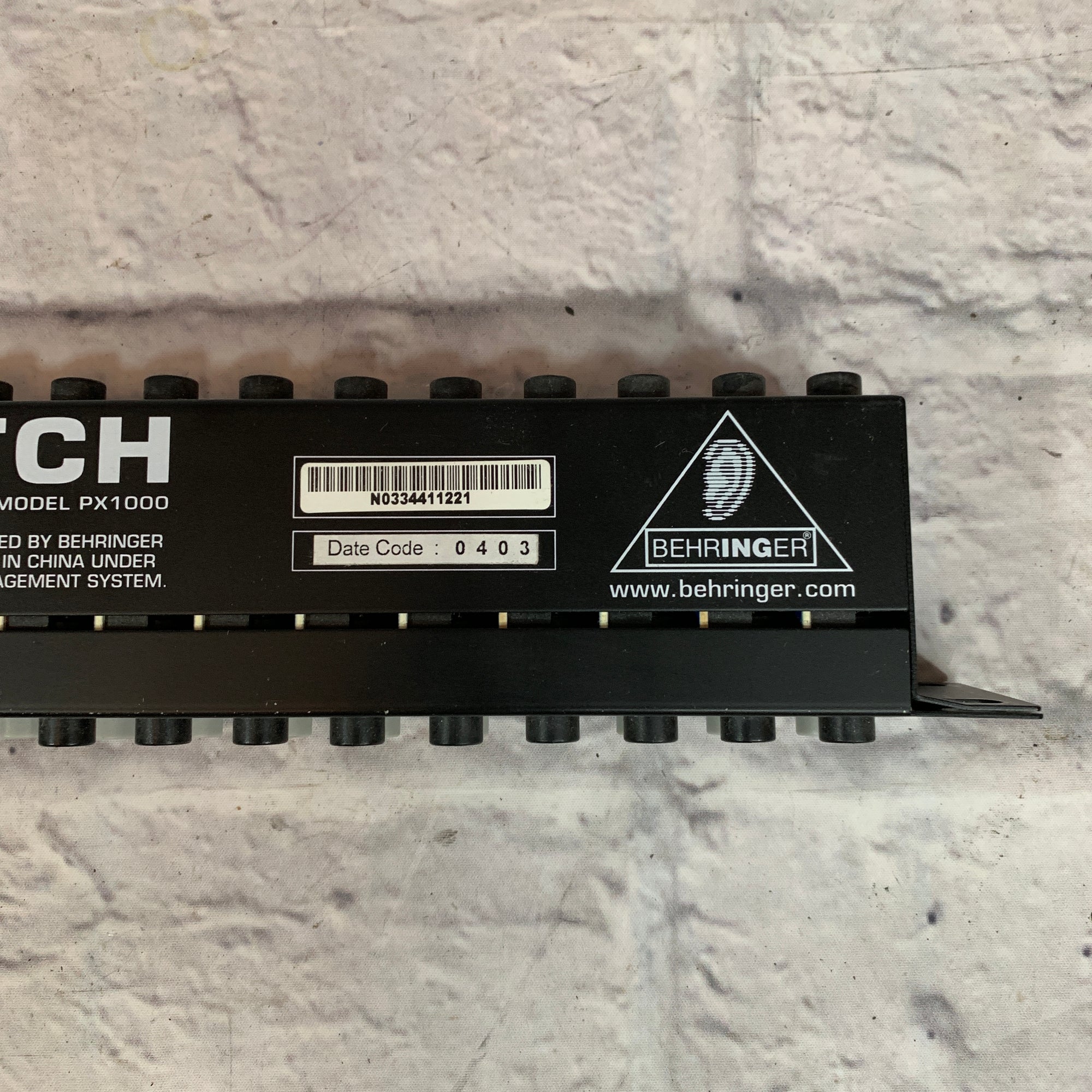 Behringer PX1000 Ultrapatch Multi-Functional 48-Point Balanced Patchbay