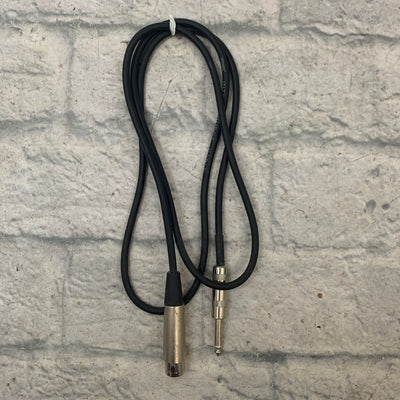 Hosa XLR to 1/4" TS Cable 4ft