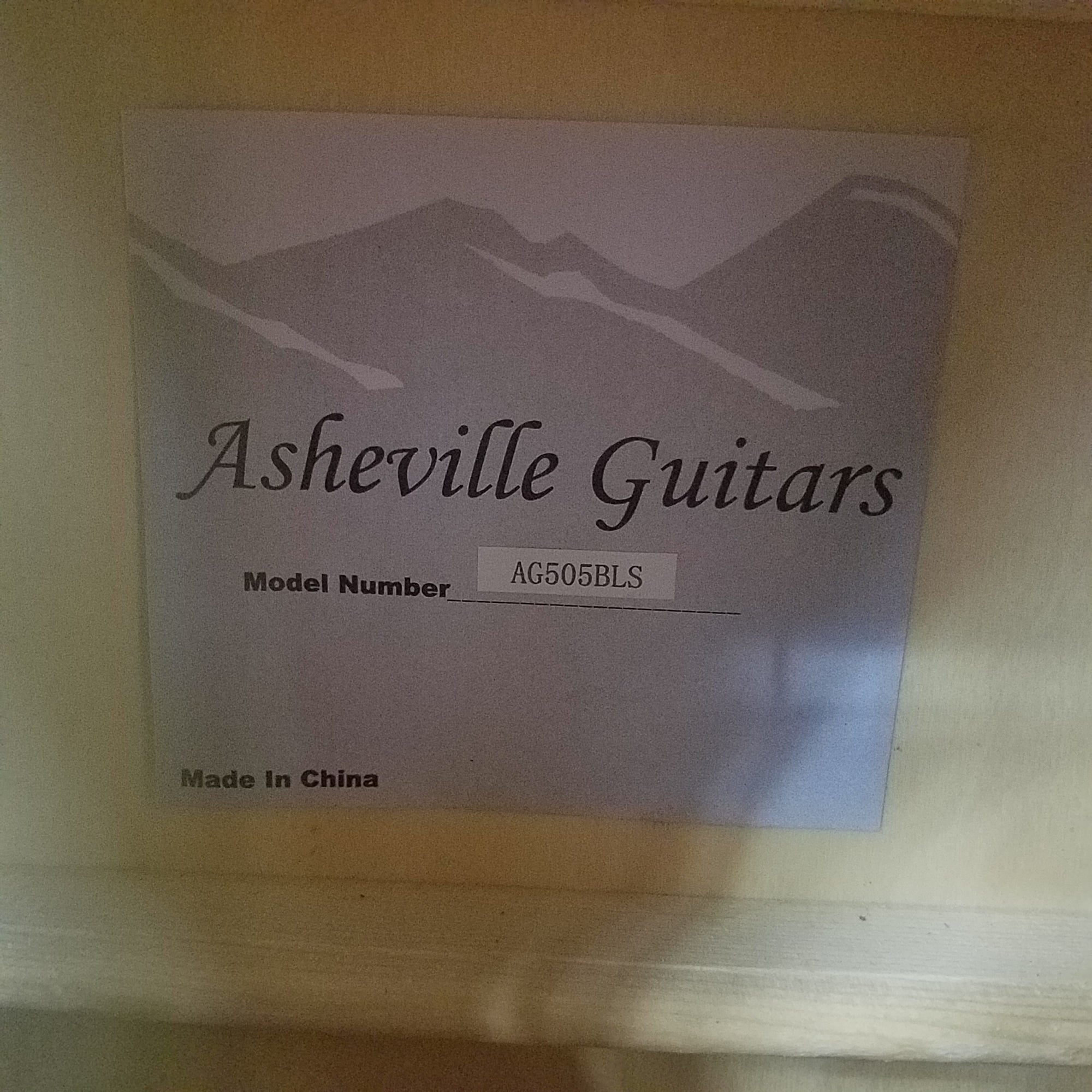Asheville AG505BLS Blue Acoustic Guitar