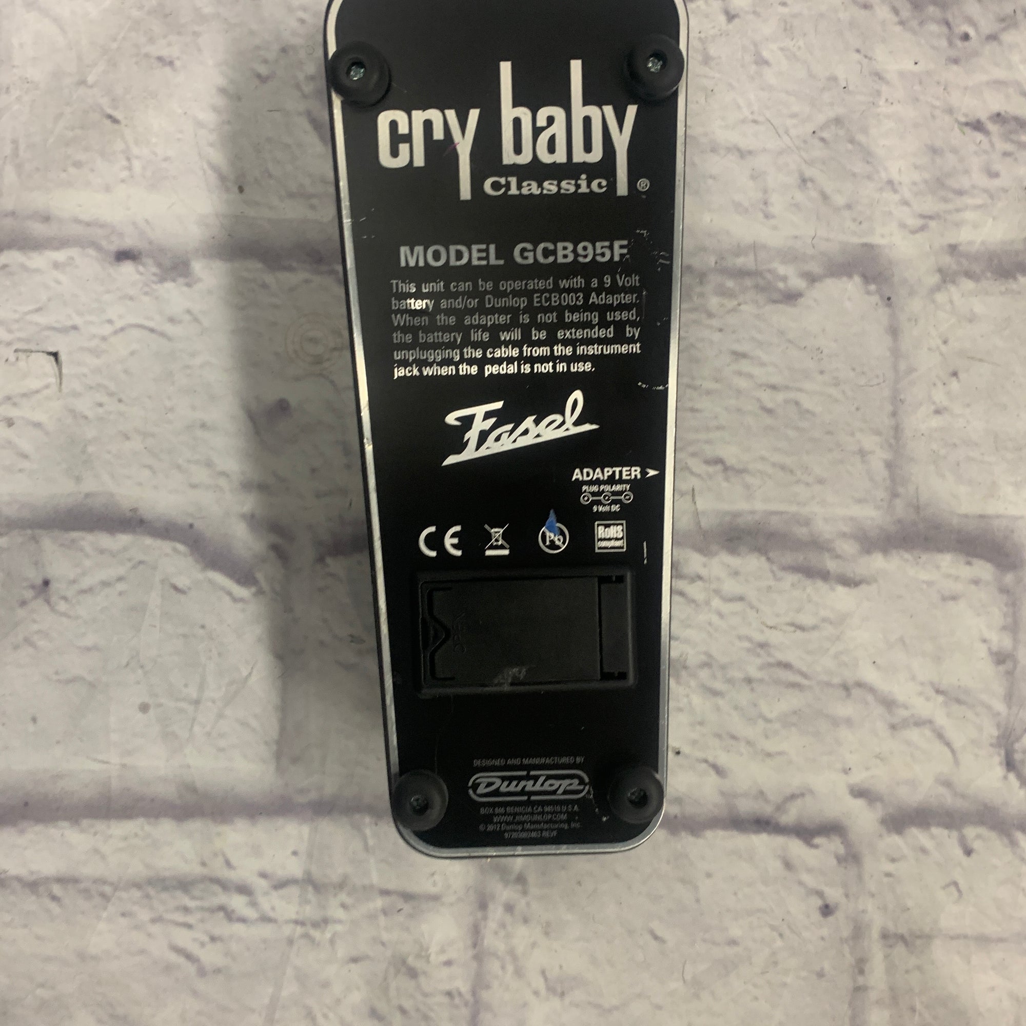 Dunlop Cry Baby Classic GCB95F Fasel Wah Pedal