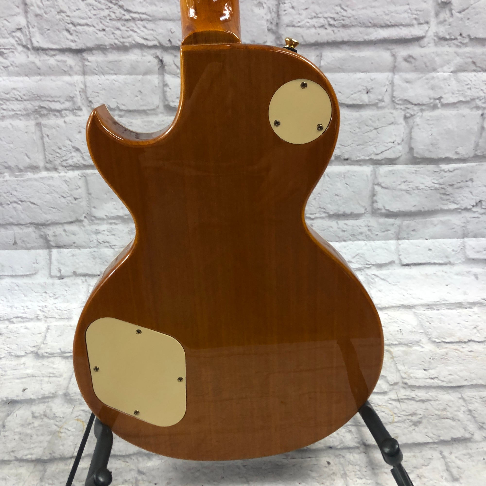 Xaviere XV500 Flame Top LP Style Electric Guitar Evolution Music