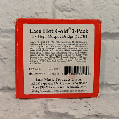 Lace Sensor Hot Gold with Hot Bridge 3-Pack