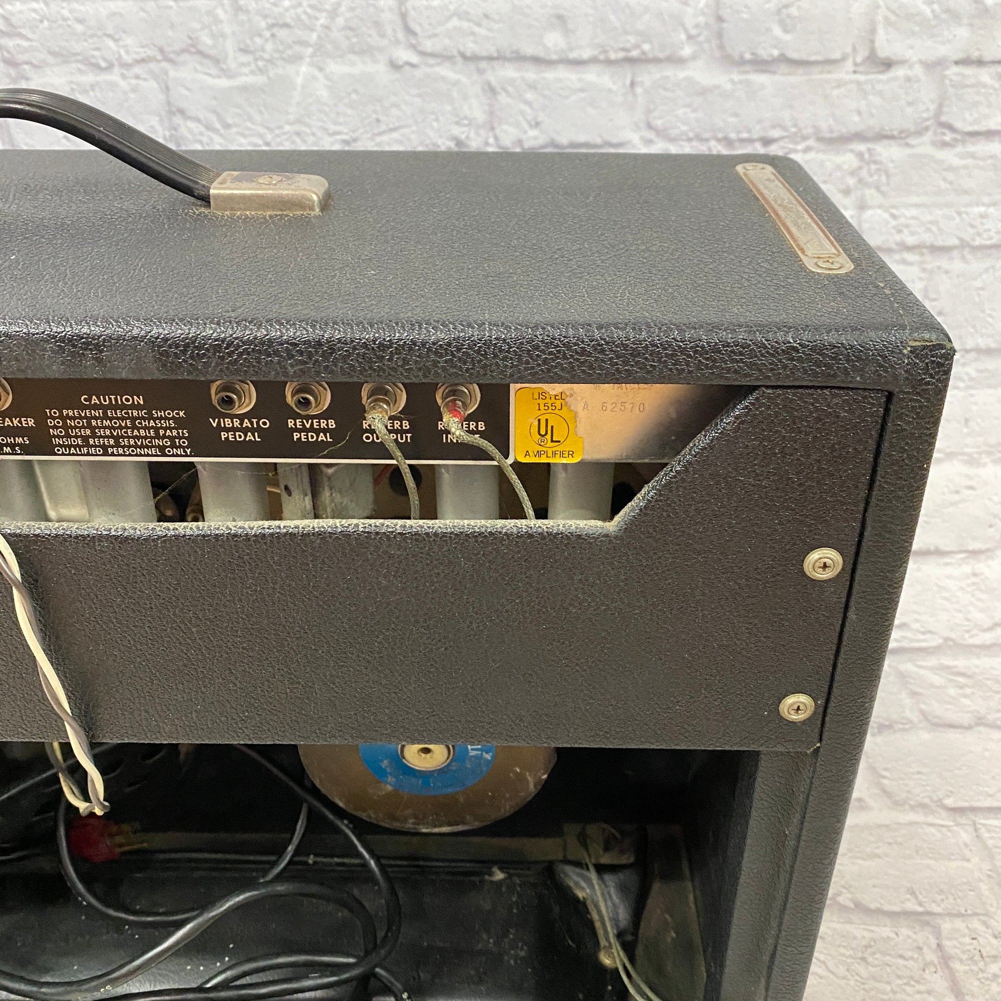 twin reverb pedal Vintage 1973 Fender Twin Reverb Silverface Guitar Combo Amp