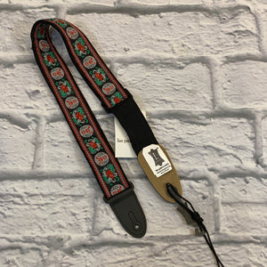 Levy's M8ASA - Red Asian Script Jacquard Guitar Strap