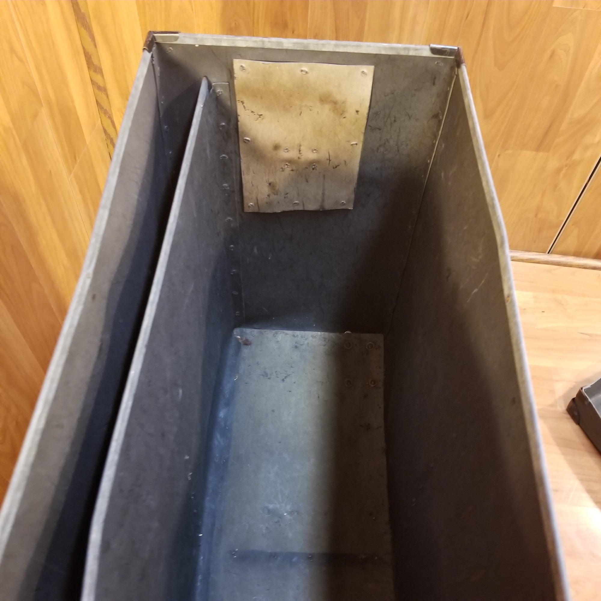 Vintage Fiber Drum Hardware Trap Case w Wheels 27x23x13 Evolution Music