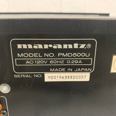 Marantz Professional PMD-500U Rackmount Cassette Recorder AS IS