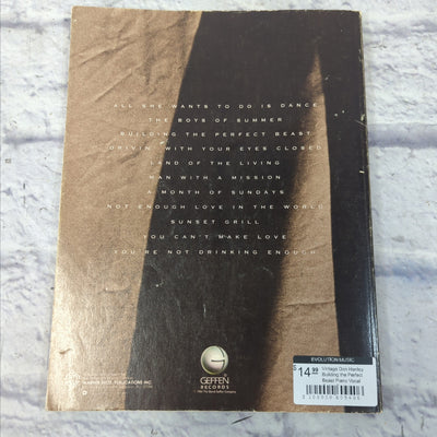 Vintage Don Henley Building the Perfect Beast Piano Vocal Guitar Book