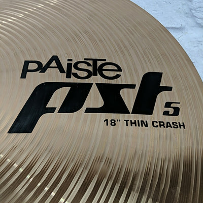 Paiste PST5 18 Thin Crash Cymbal