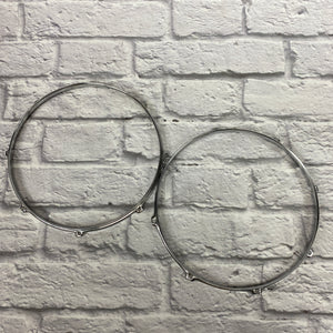 8-Lug 15" Chrome Drum Hoop Pair