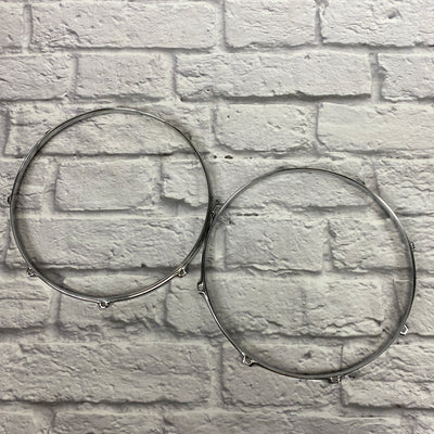 8-Lug 15" Chrome Drum Hoop Pair