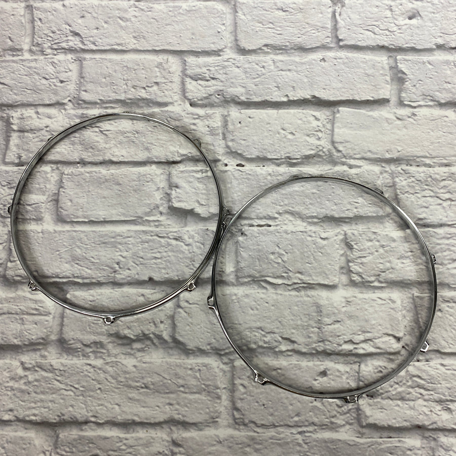 8-Lug 15" Chrome Drum Hoop Pair