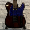 Maestro Telecaster Copy Electric Guitar Crimson Red Transparent