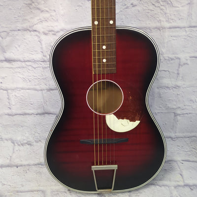 Egmond Red Short Scale Acoustic Guitar
