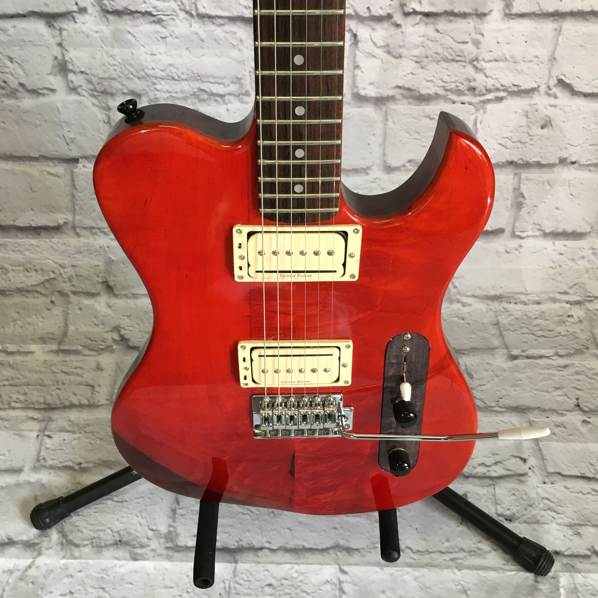 Gatto Tele Style Electric Guitar Trans Red Finish