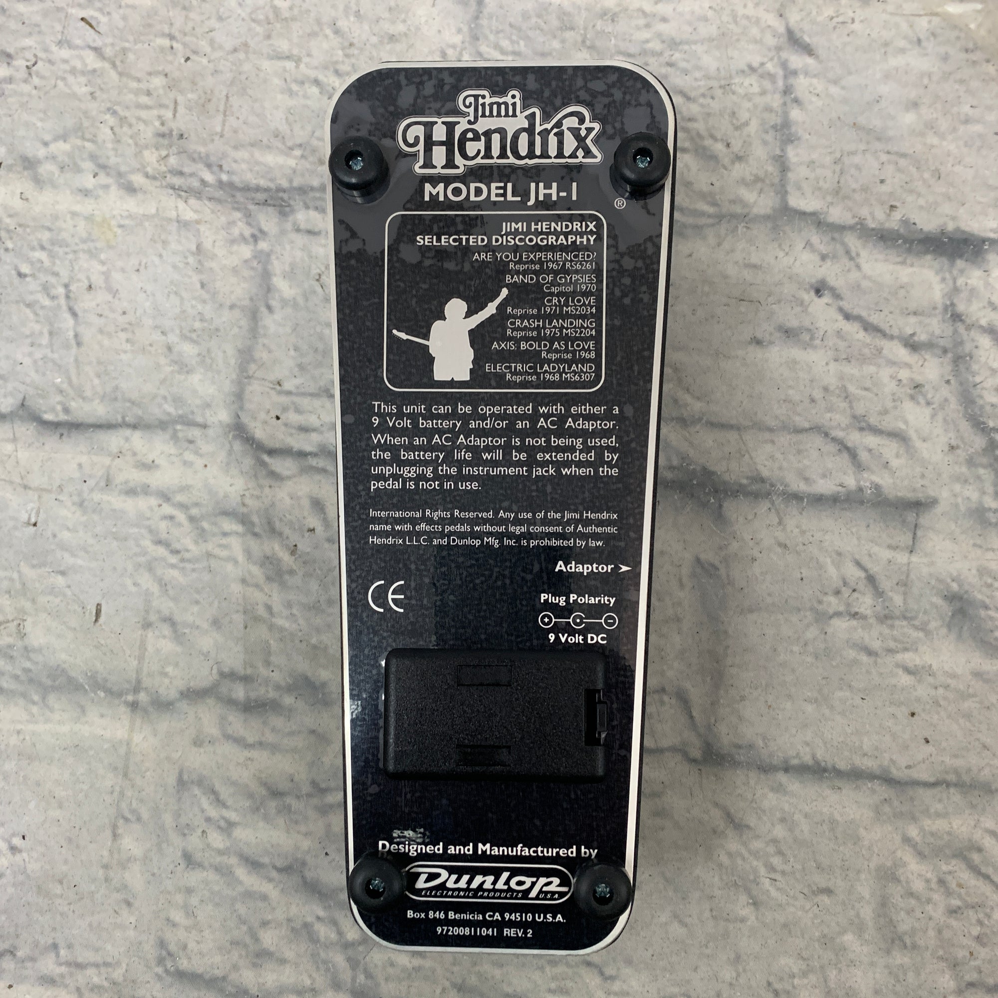 Dunlop JH-1 Crybaby Hendrix Wah Pedal - Evolution Music