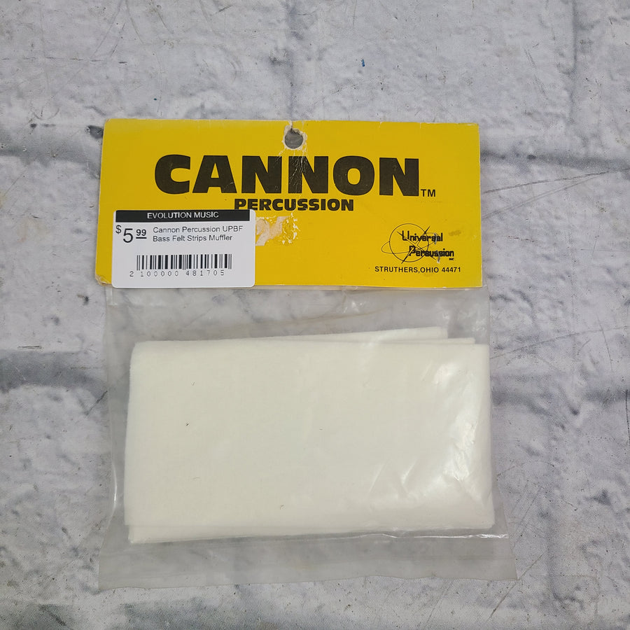 Cannon Percussion UPBF Bass Felt Strips Muffler