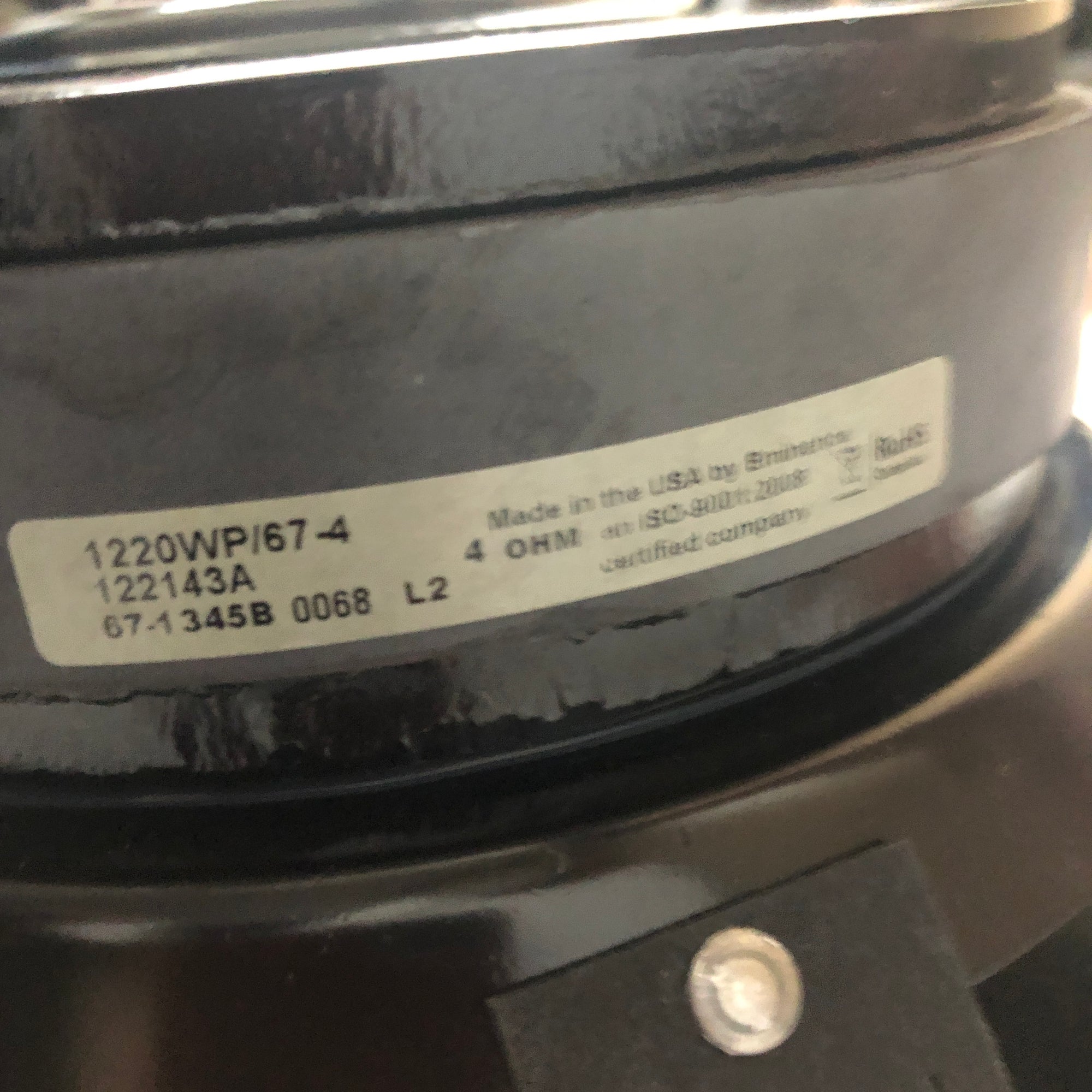 Eminence 12 Bass Replacement Speaker EA Wizzy