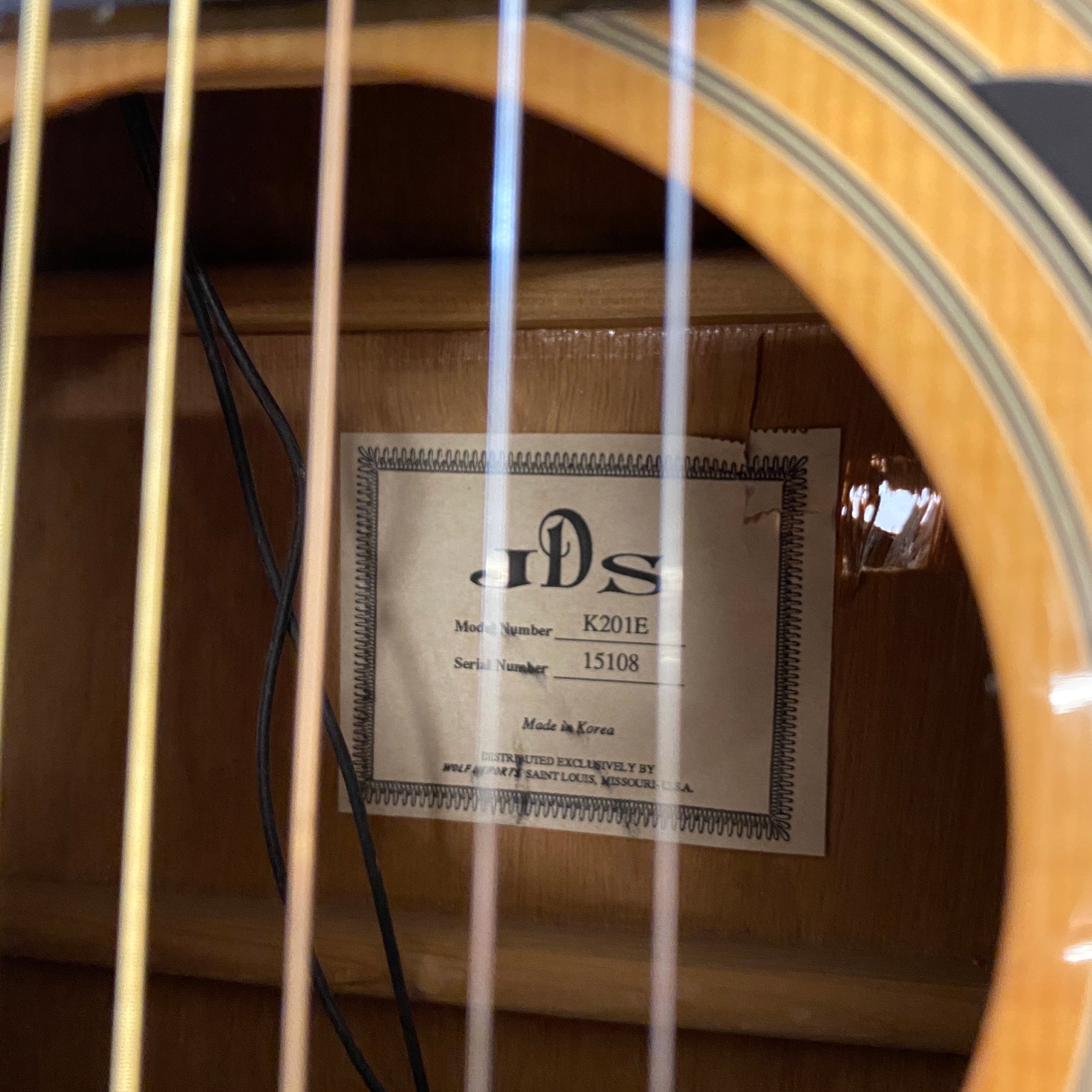 Vintage JDS K201E Acoustic/Electric Guitar