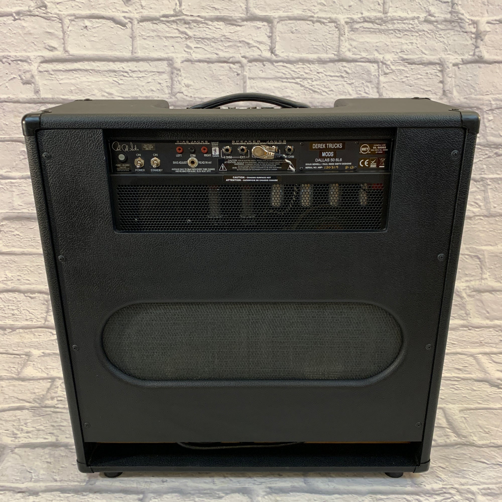Paul Reed Smith Dallas 50 4X10 Derek Trucks Mod Guitar Combo Amp