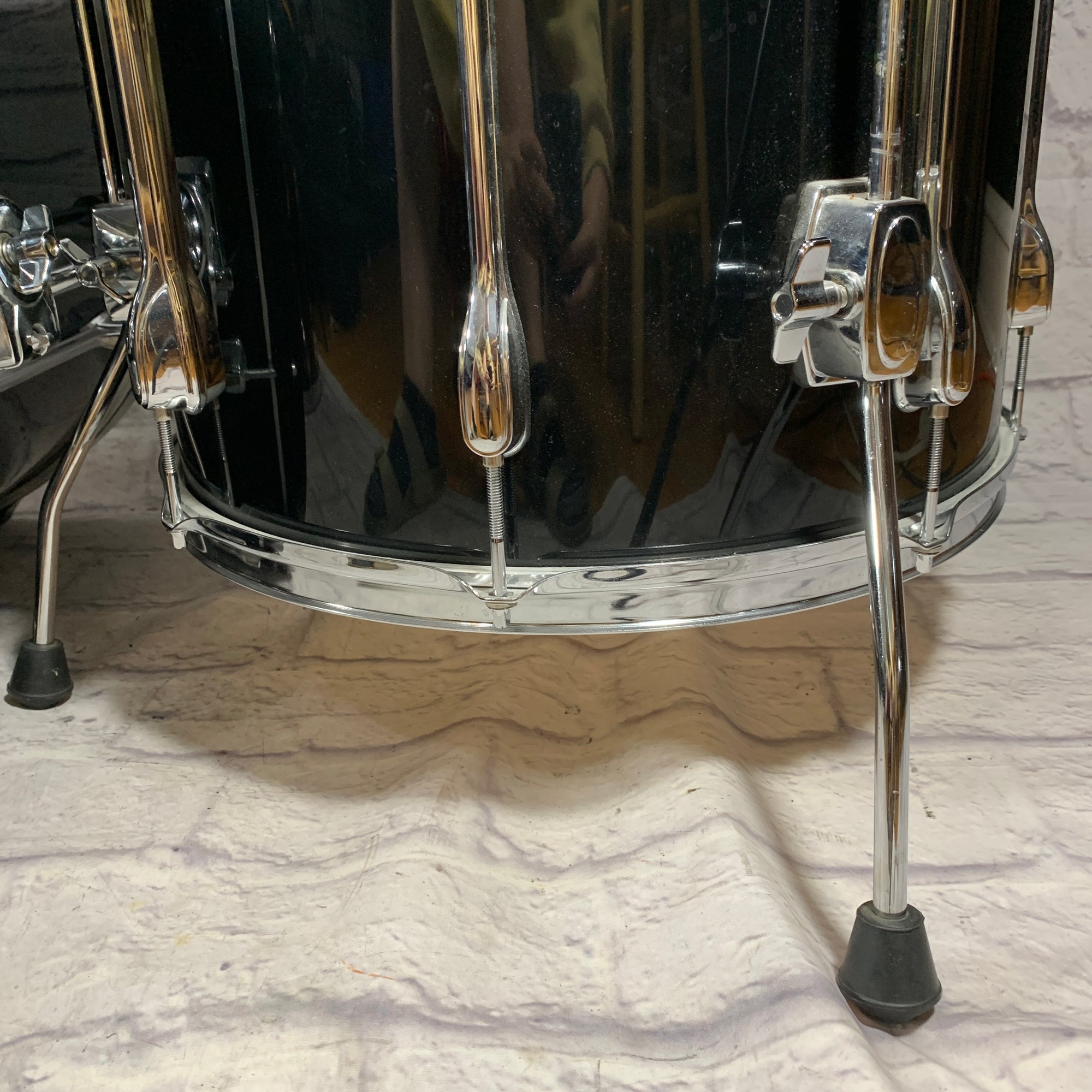 Tama Rockstar Custom 4 Piece Black Drum Kit