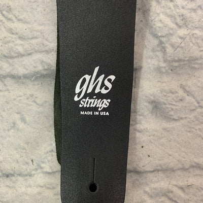 GHS Leather Guitar Strap - Black