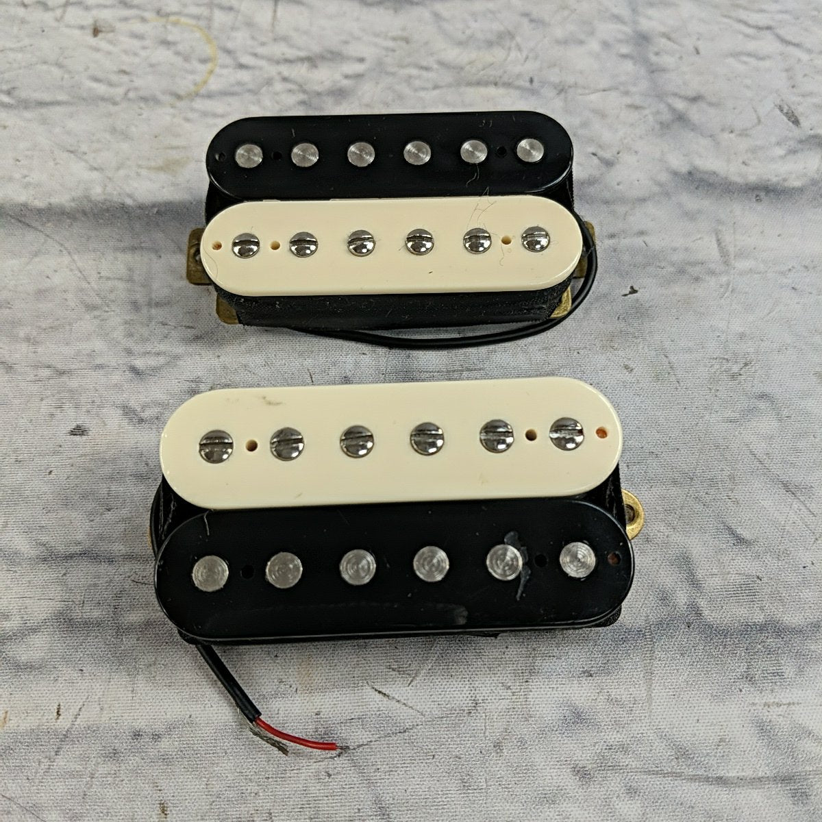 Unknown Alnico  Humbucker Pickup Set Zebra
