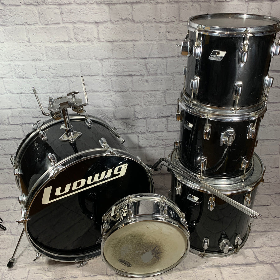 Ludwig Rocker 5 Piece Drumkit Black