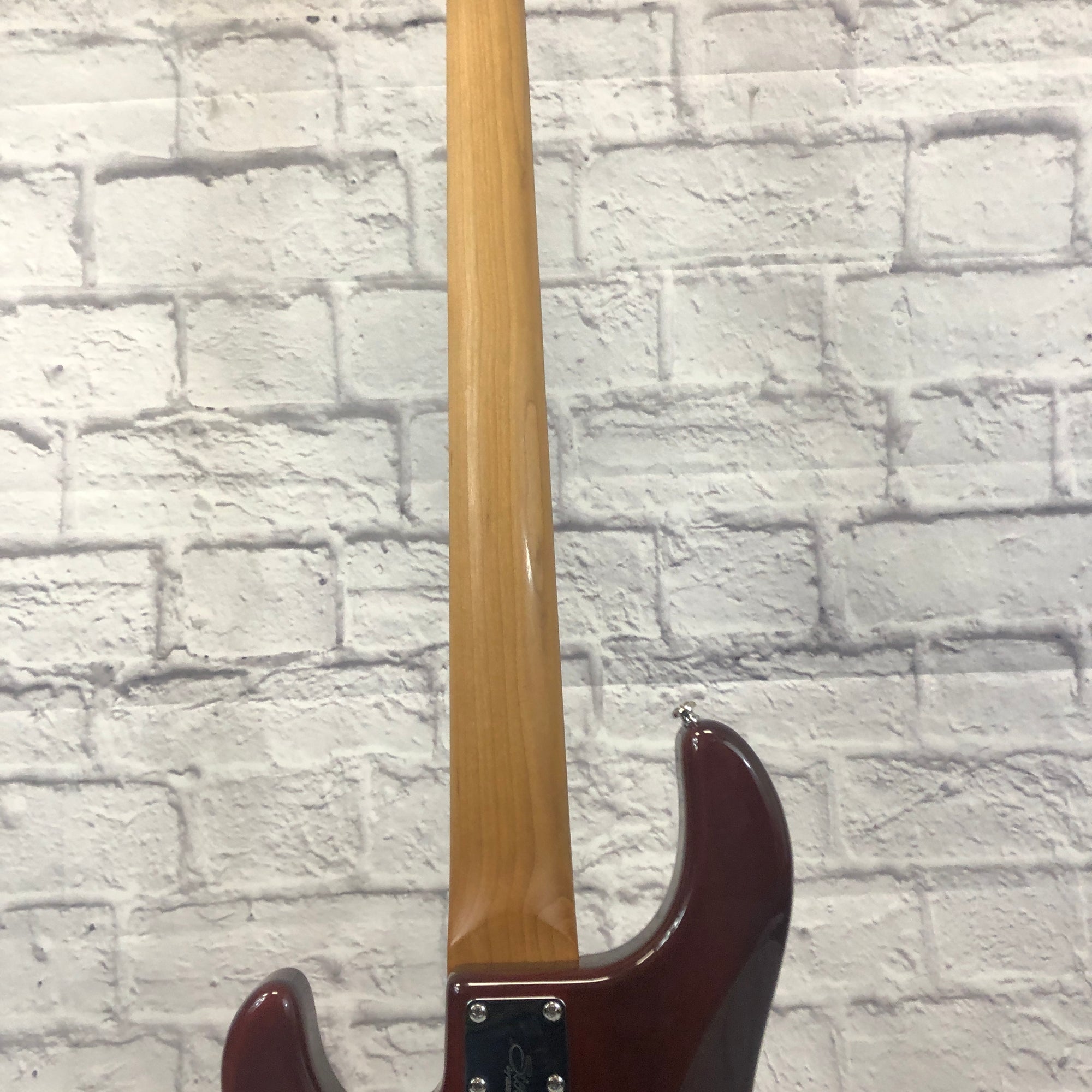 Sterling Stingray 5 String Bass Quilted Maple Island Burst
