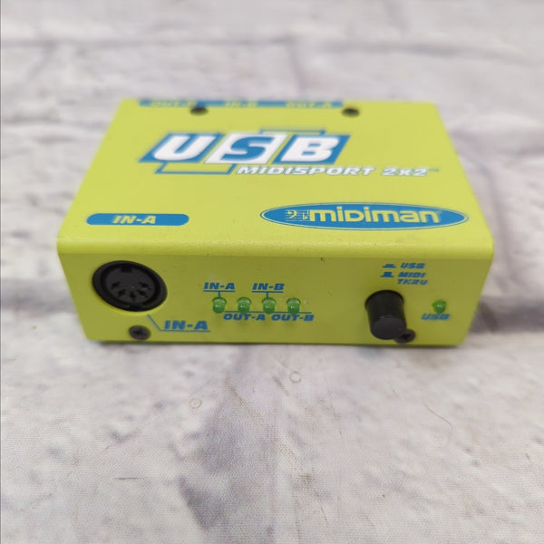 M Audio Midi Sport 2x2 USB Midi Interface Evolution Music