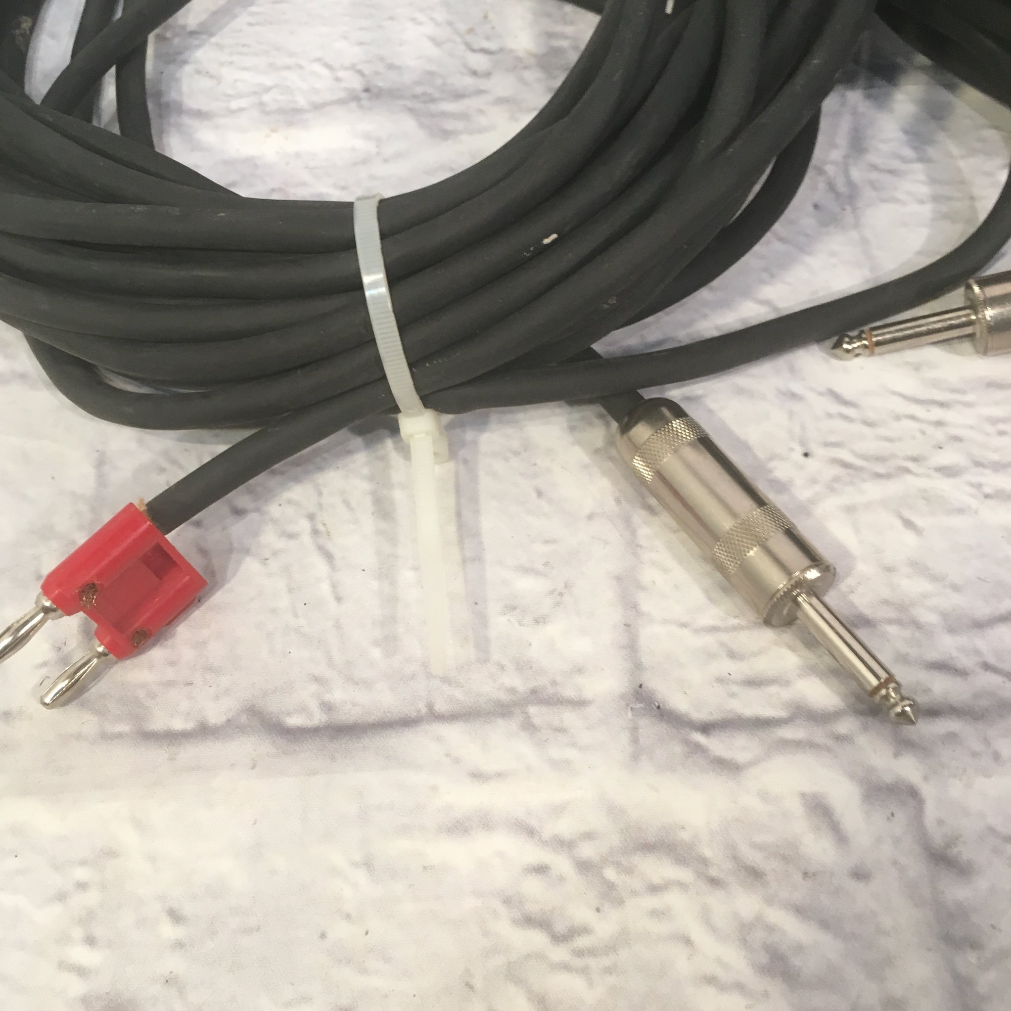 50 Foot Banana to 1/4 Inch Speaker Cable Pair