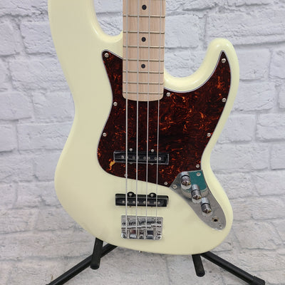 Nashville Guitar Works 225 Electric J Bass - Ivory