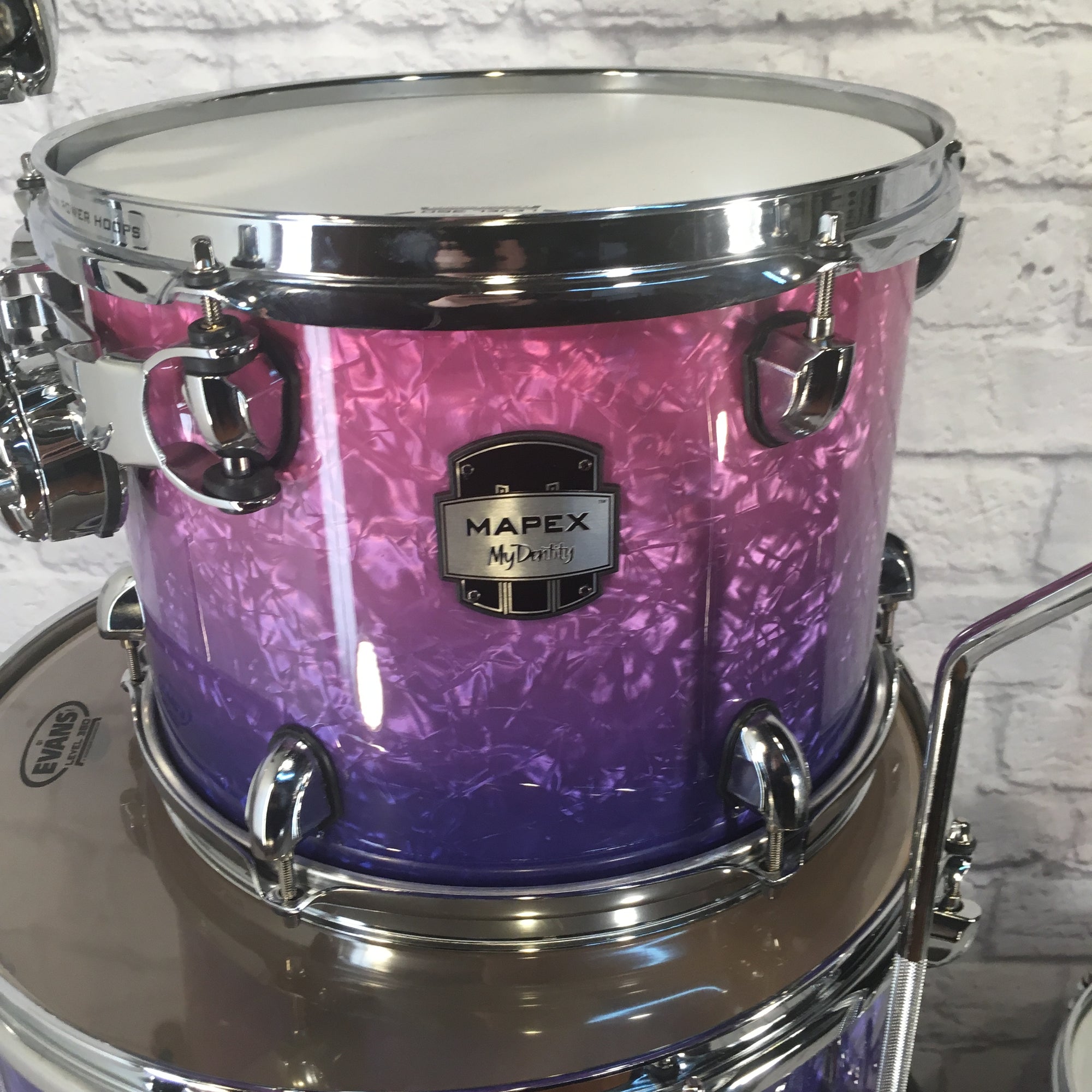 Mapex 5pc My Dentity Birch Drum Kit Purple Fade 22 16 13 12 10