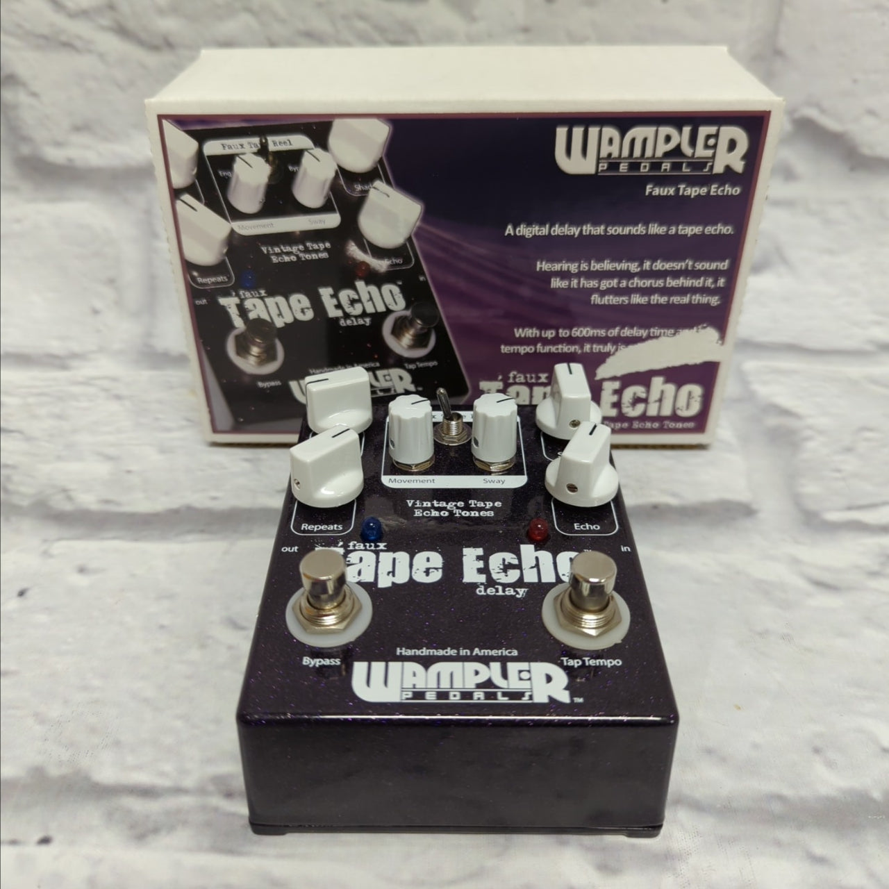 Wampler Faux Tape Echo Vintage Tape Echo Tones Pedal