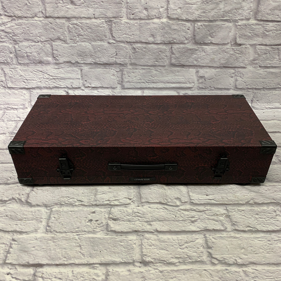 NYC Cases Custom Pedalboard Red Snakeskin
