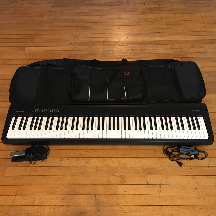 Roland FP-30 Digital Piano w/ Bag & Accessories